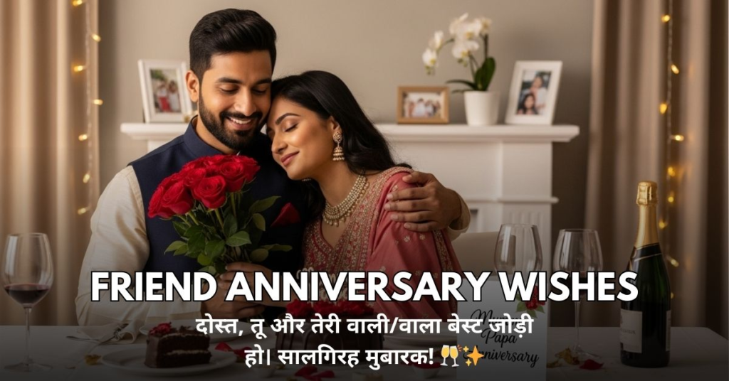 Wedding Anniversary Wishes for Friend