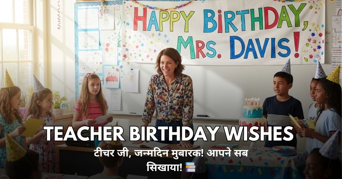 Teacher Birthday Wishes