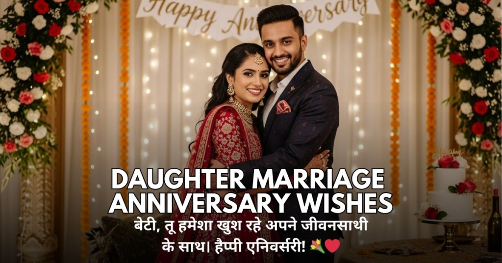 Beti Ki Marriage Anniversary Wishes
